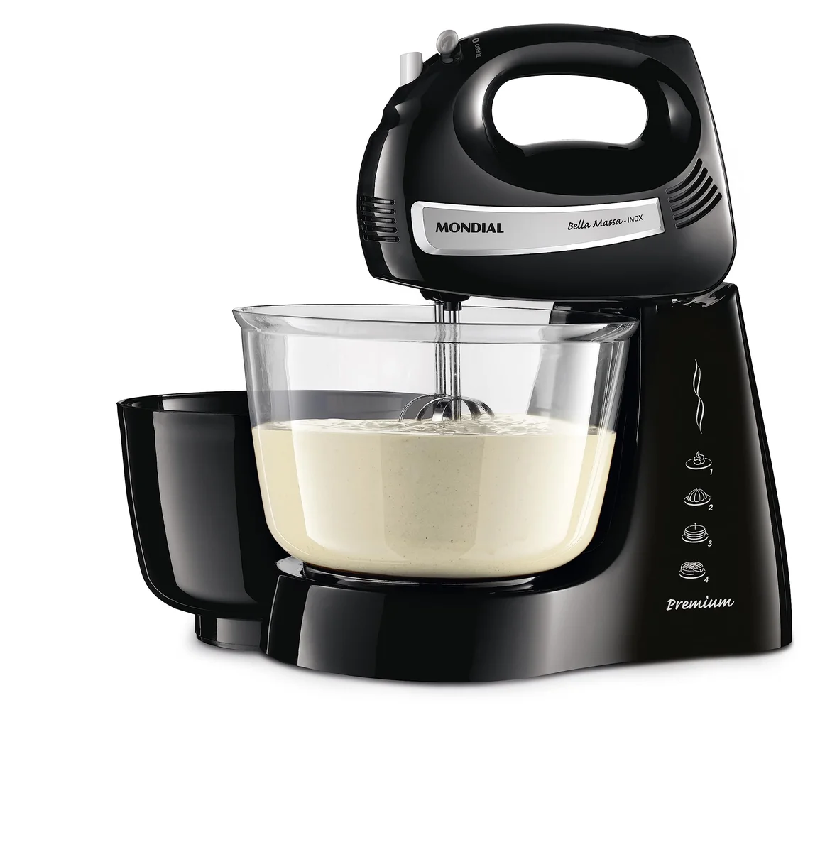 Batedeira Bella Massa, Mondial, Preto/Inox, 500W, 110V - B-23 NP
