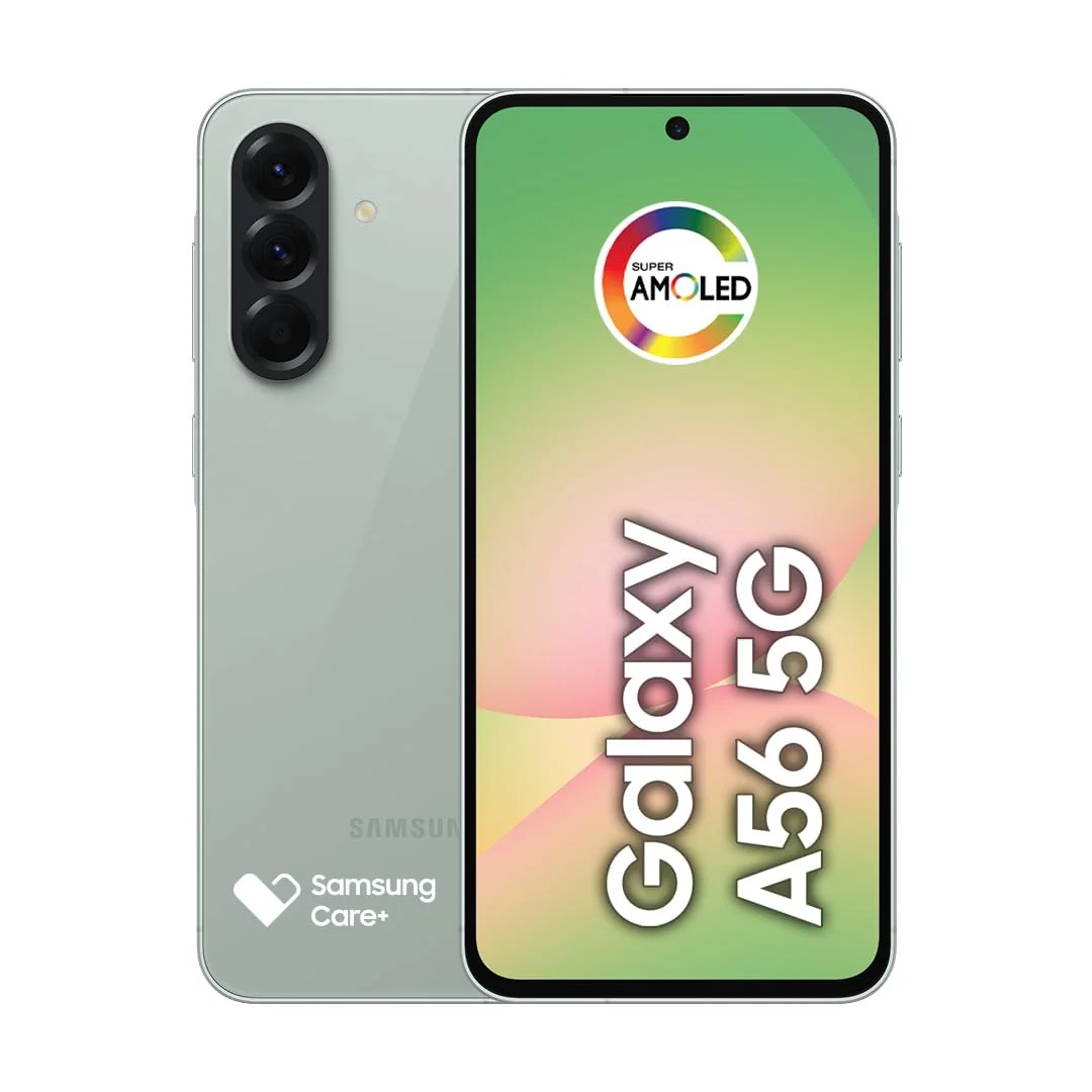 Smartphone Samsung Galaxy A56 5G 128GB, 8GB RAM, Câmera 50MP, IP67, Super AMOLED 6.7", Recursos AI, Verde