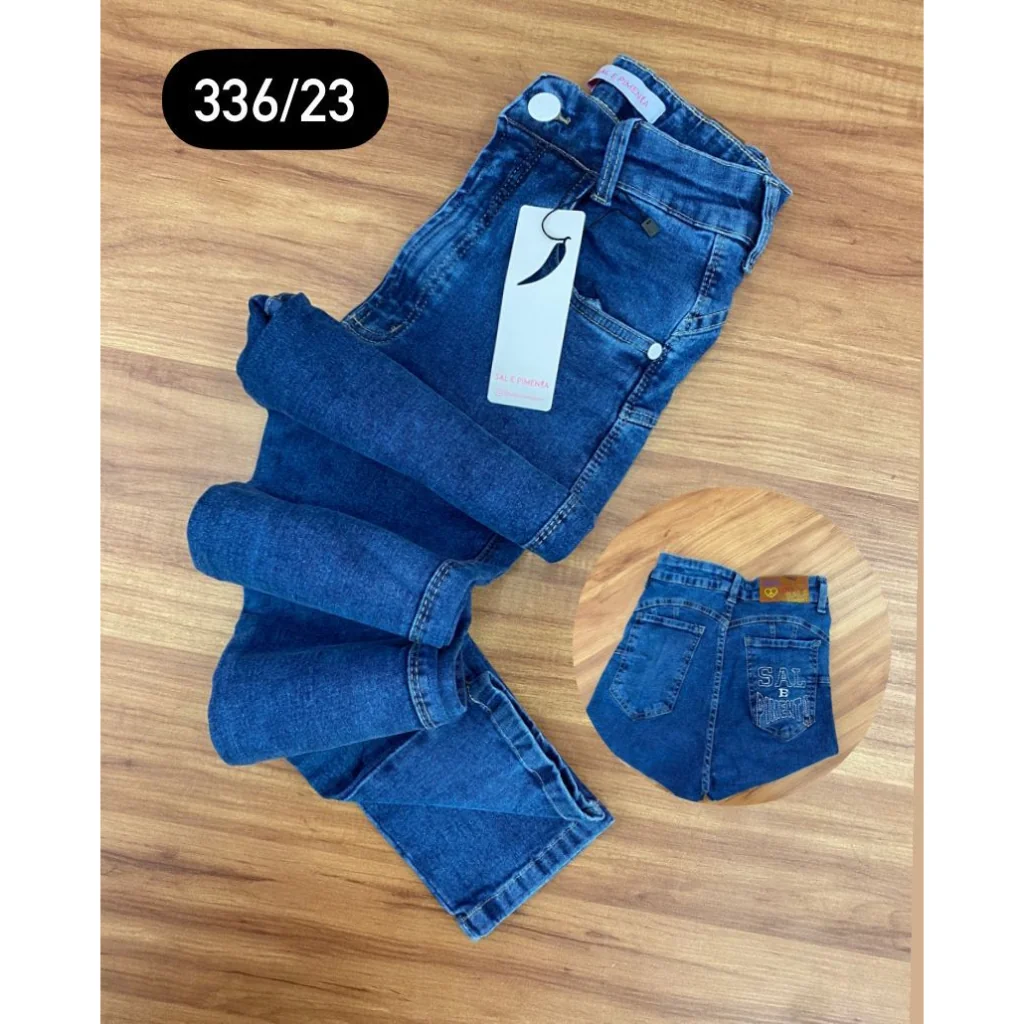 Calça Skinny Jeans Feminina Coladinha Cintura Alta Sal E Pimenta Pimenta Doce