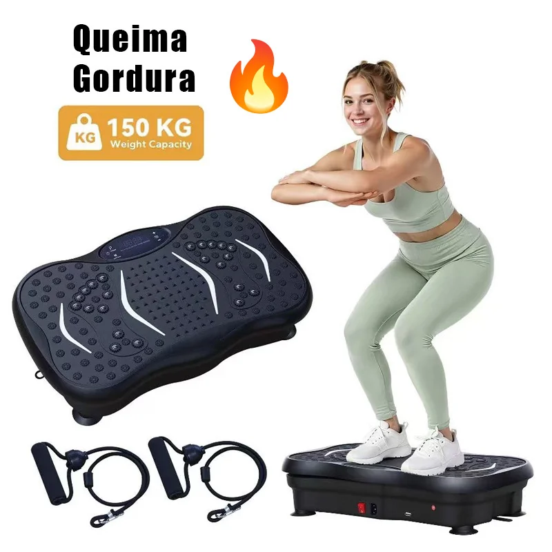 Plataforma Vibratória multifuncional 127V/220V modelador corporal queima de gordura  Dupla voltagem