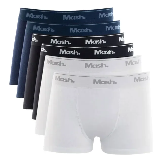 Kit 6 Cuecas Infantil Boxer Mash Algodão Respirável Box Soft