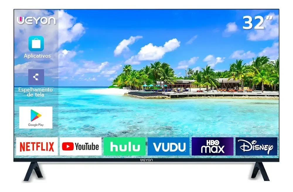 Smart Tv 32'' Led Hd Weyon Tv 60hz 32wdsnbx 100/240v Android