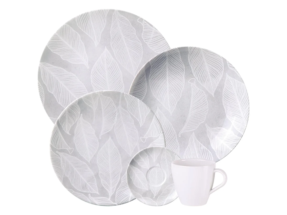 Aparelho de Jantar Tramontina Arbo em Porcelana Decorada 20 Peças