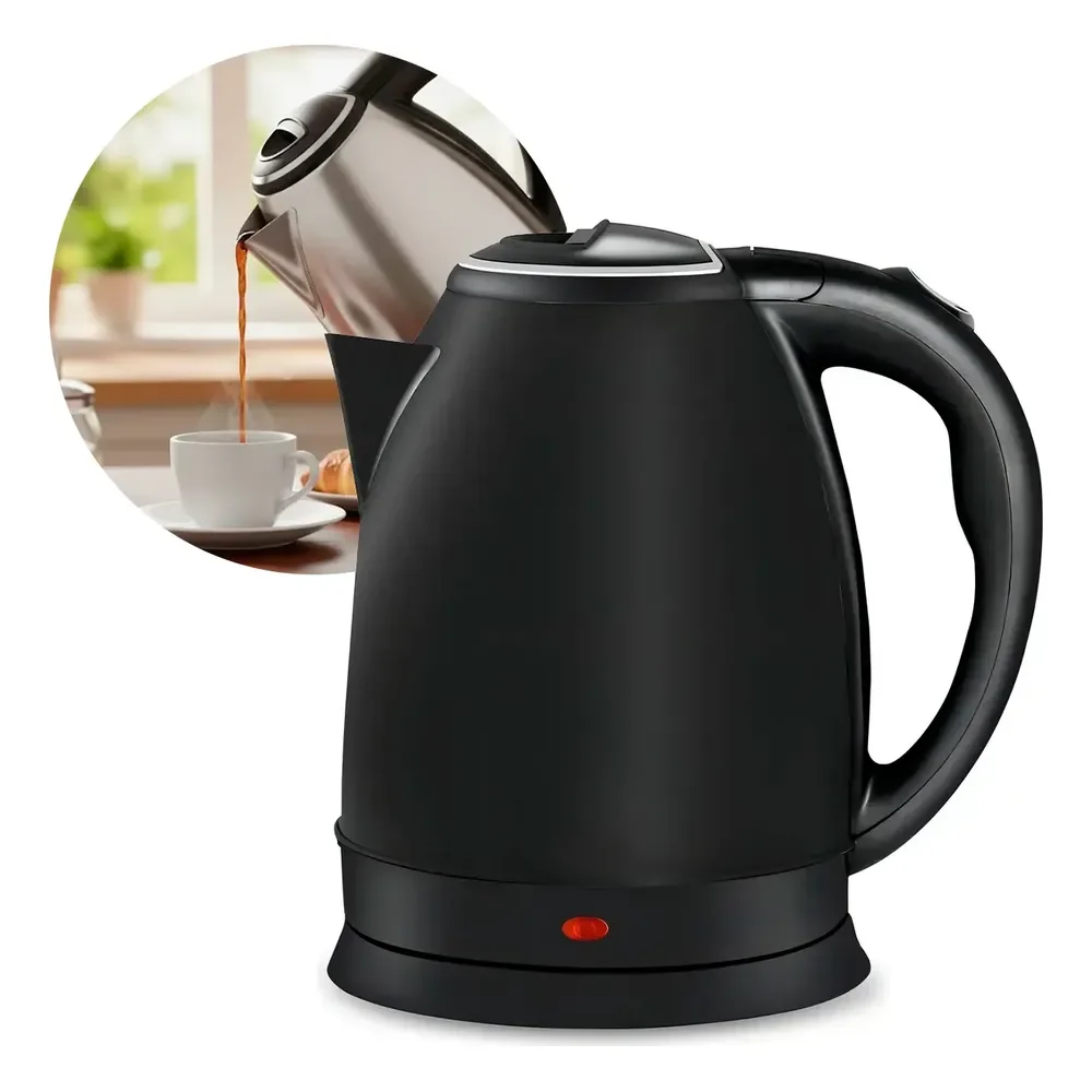 Chaleira Elétrica Preto 1,8l Grande Rápida 110v 1500w Café