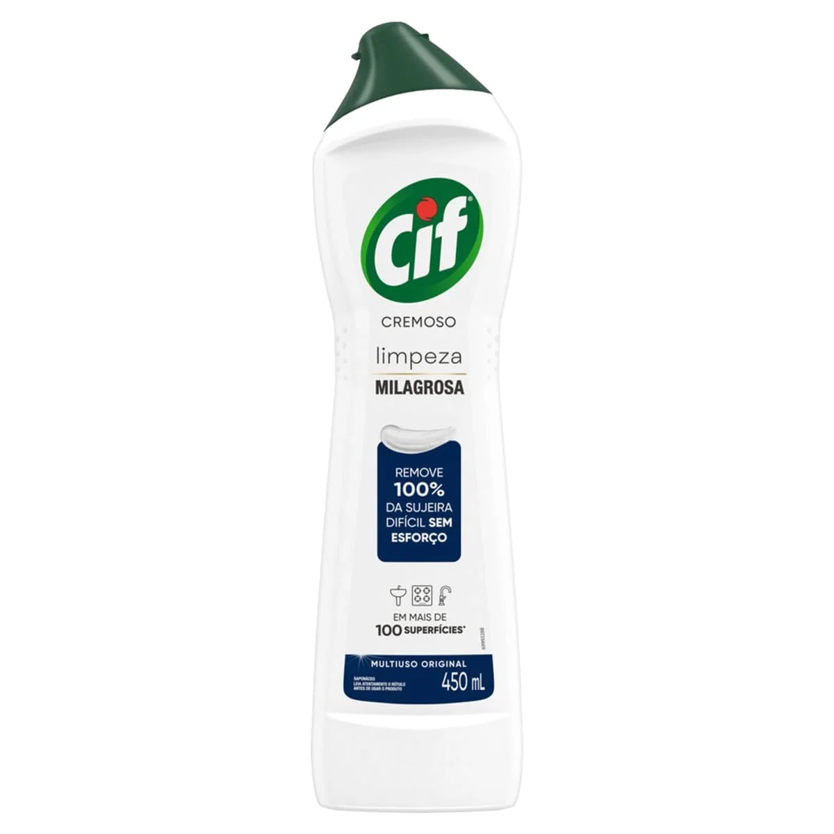 Cif Cremoso Limpeza Milagrosa Remove 100% Da Sujeira 450 Ml