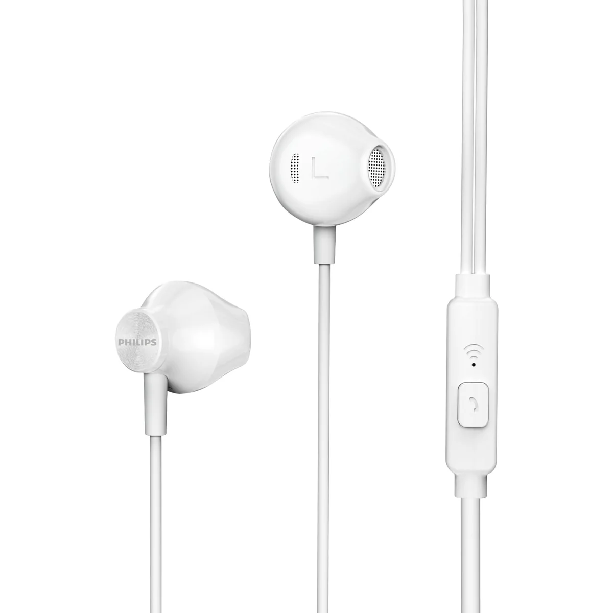 PHILIPS, Fone de Ouvido com Microfone, TAUE101WT/00, Com fio de 1,2 metros, intra-auricular, Branco