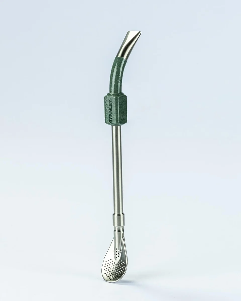 Stanley - Mate Pump Spoon, palhinha de aço inoxidável,